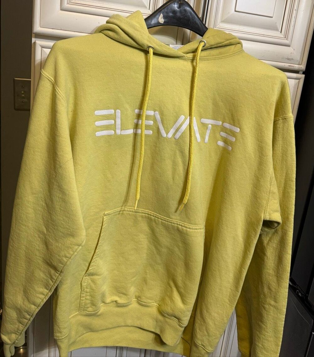 Port & Company Youth Core Fleece Elevate Pullover Hoodie Yellow Size Medium